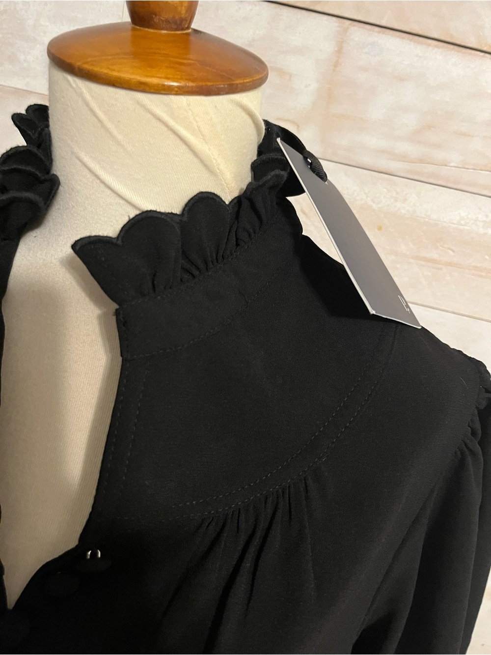 NWT Tuckernuck size M Selena mini dress in black - Picture 5 of 10